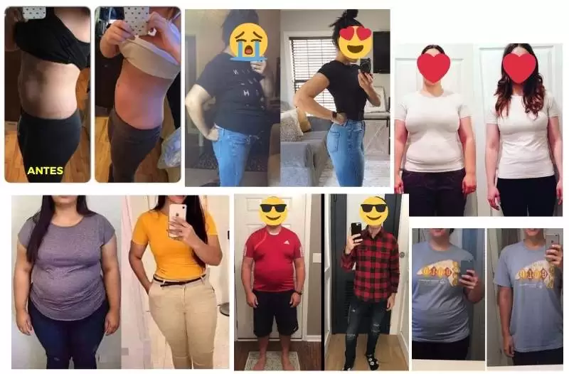 Antes e depois -18kg